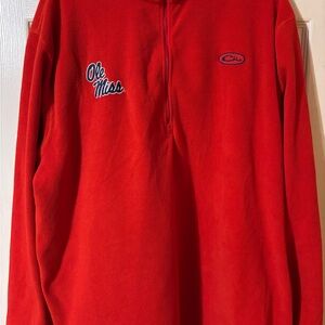 Drake Red Zip Up Men's Sweater